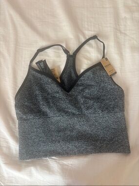 Victoria's Secret Heather Gray Seamless Crop Bralette